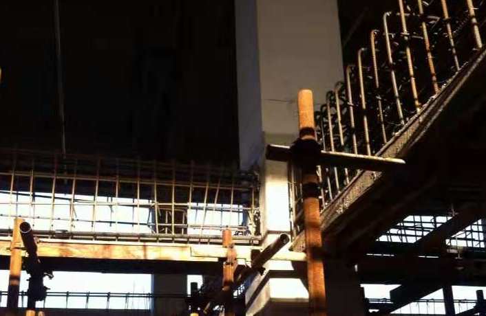 亳州一厂房梁柱截面加大施工